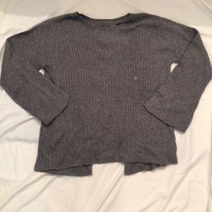 NWT American Eagle Gray Sweater w/ back opening